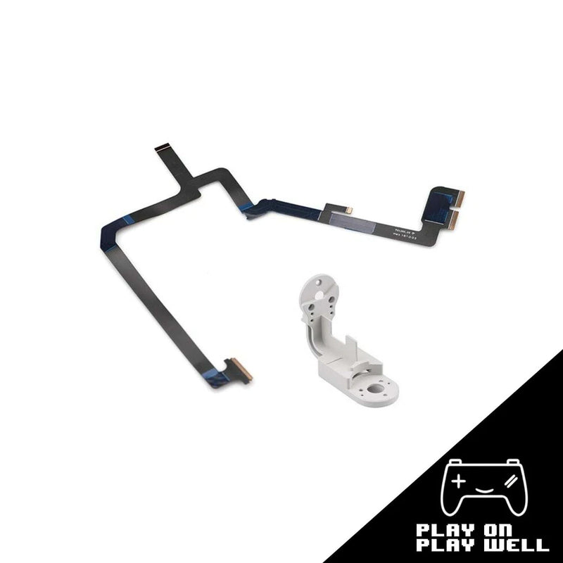 Yaw arm roll flex cable ribbon and motor bracket for DJI Phantom 4 drone, white and blue