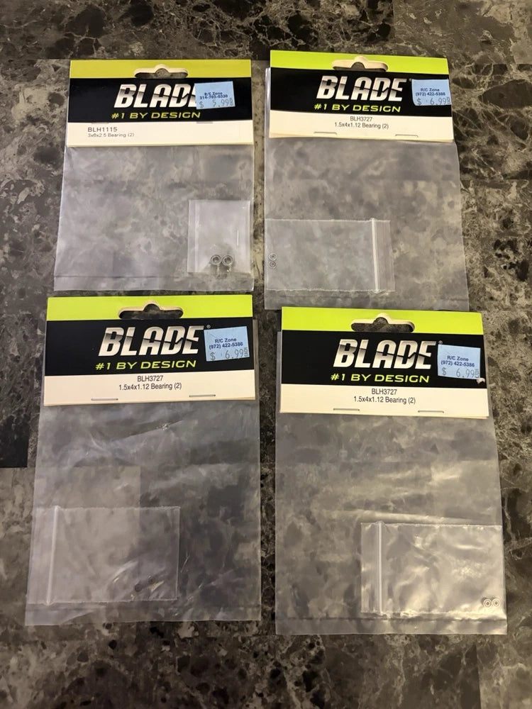 (B3-6) Eflite / Blade Helicopter RC Parts Lot Of 4 Bearings Bearing