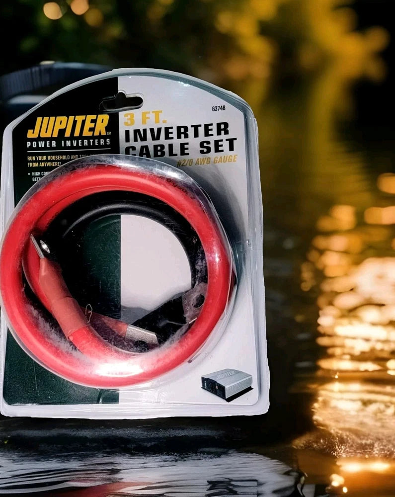 Jupiter Power Inverters 6" Inverter Cable Set. 2 AWG