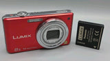 Panasonic Lumix DMC-FS33 Digital Camera - Red, Touch Screen, Please Read.
