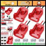 4-Pack 18V Battery Adapter Converter for RC Cars, Trucks & Robotics - 12AWG Wire Converter