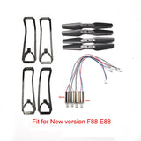 E88 E525 fold rc drone WIFI FPV quadrotor Spare Parts Engines Motor Main Gear
