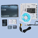 Panasonic LUMIX DMC-FX55 Pink Digital Camera with Charger, 2 Batteries, Cables,