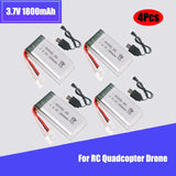 4¡Á3.7V 1800mAh Lipo Battery 903052?25C XH2.54 Plug USB Charger for RC quadcopter Battery