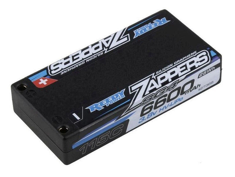 Black 1S 115C 6600mAh HV LiPo battery pack with ASC