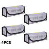 4PCS 185x75x60mm Battery Guard Bag Explosion-proof Bag RC Lipo Battery Safe Bag