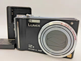 Panasonic LUMIX DMC-TZ7 Digital Camera Black Tested Working Japanese Only