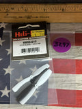 Model helicopter rotor blades in retail pack, two white blades with hub