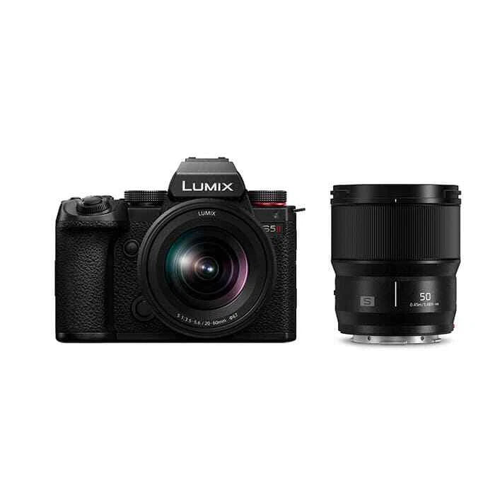 LUMIX S5II 20-60mm+50mm F1.8 Mirrorless SLR Duo lens kit DC-S5M2W Black