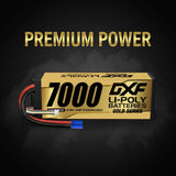 DXF 2PCS Performa Racing Graphene  Lipo 7000mAh 14.8V 100C Battery GOLDEN EC5