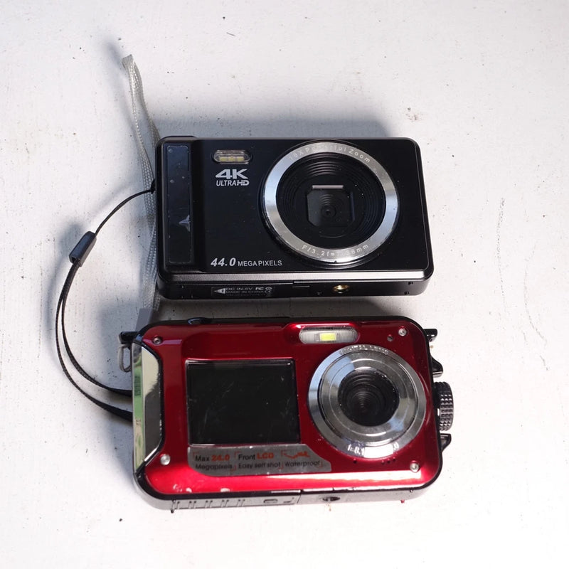 2x Unbranded Action Compact digital cameras - Untested