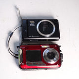 2x Unbranded Action Compact digital cameras - Untested