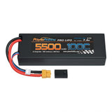 Powerhobby 2S 7.4V 5500mAh 100C Lipo Battery Pack with XT60 Plug and Adapter Battery
