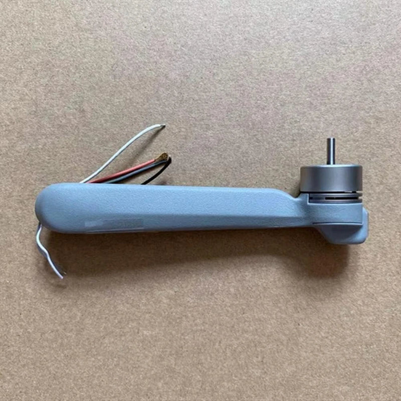 Rear left drone motor arm repair part with motor and exposed wiring, dark gray