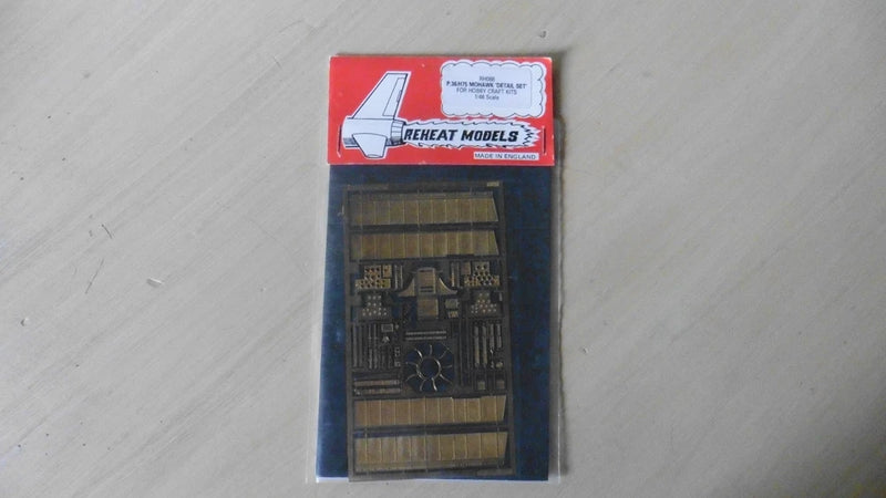 Brass photo-etched model parts in blister pack, 1/48 kit