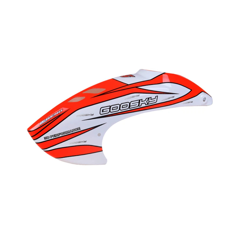 Goosky RS6 canopy in orange and white with gray graphics
