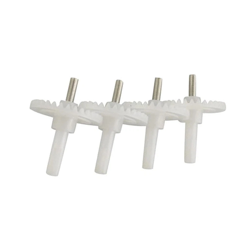 Set of 4 plastic motor gears with metal pins