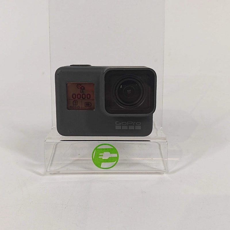 GoPro Hero 5 action camera with front LCD screen and wide lens, dark housing