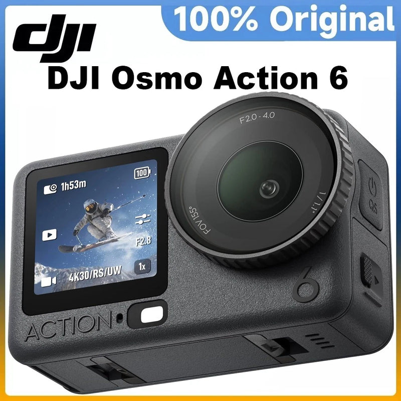 DJI Osmo Action 6 Action Camera 1/1.1?? Square Sensor Variable Aperture F2.0-F4.0
