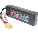 Power Hobby 2S520050C 5200 mAh 7.4V 2S 50C LiPo Battery with Hardwired XT90 Battery