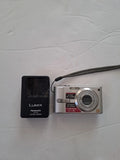 Panasonic Digital Camera Lumix DMC-FX10 6.0MP Silver Tested Leica With Charger