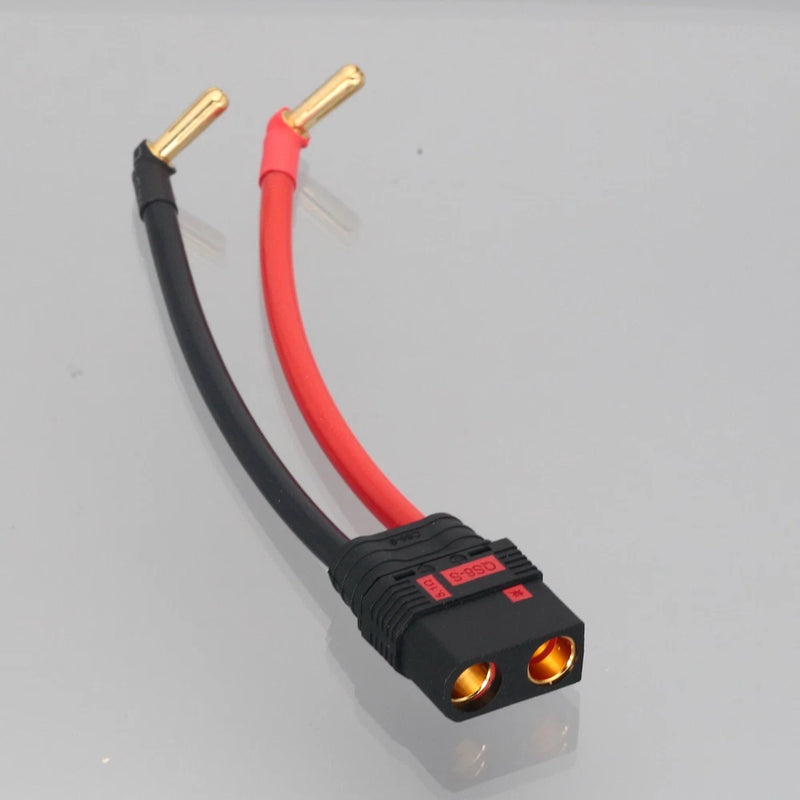 QS8 Female to 90-Angle 5mm Bullets Heavy Duty 8AWG 1FT 2S/4S Lipo LiHV Battery