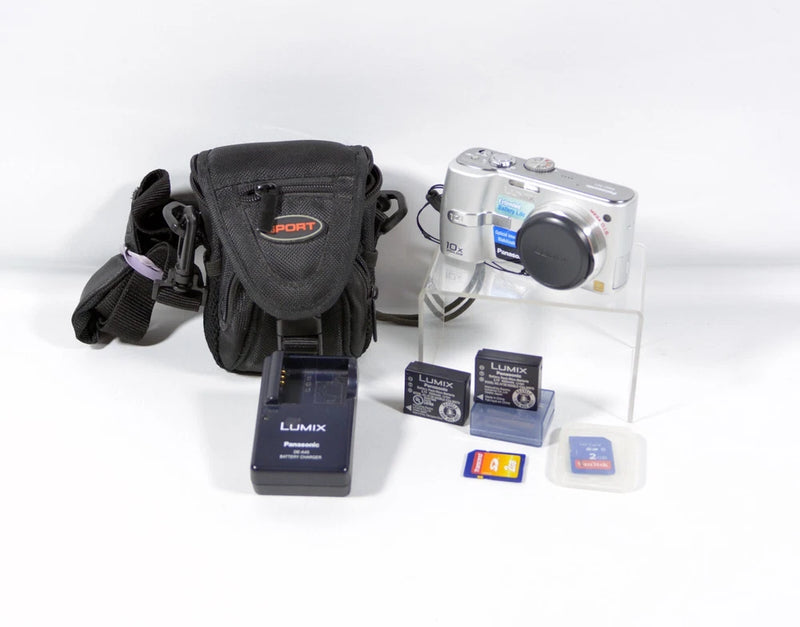 Panasonic Lumix DMC-TZ1 5.0MP 10x Optical Zoom Digital Camera -Tested & Works