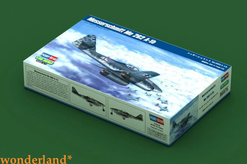 Hobbyboss 1/48 Messerschmitt Me262A-1b model kit box with aircraft artwork