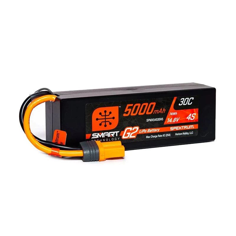 14.8V 5000mAh 4S 30C Smart G2 Hardcase LiPo Battery: IC5, SPMX54S30H5 Battery