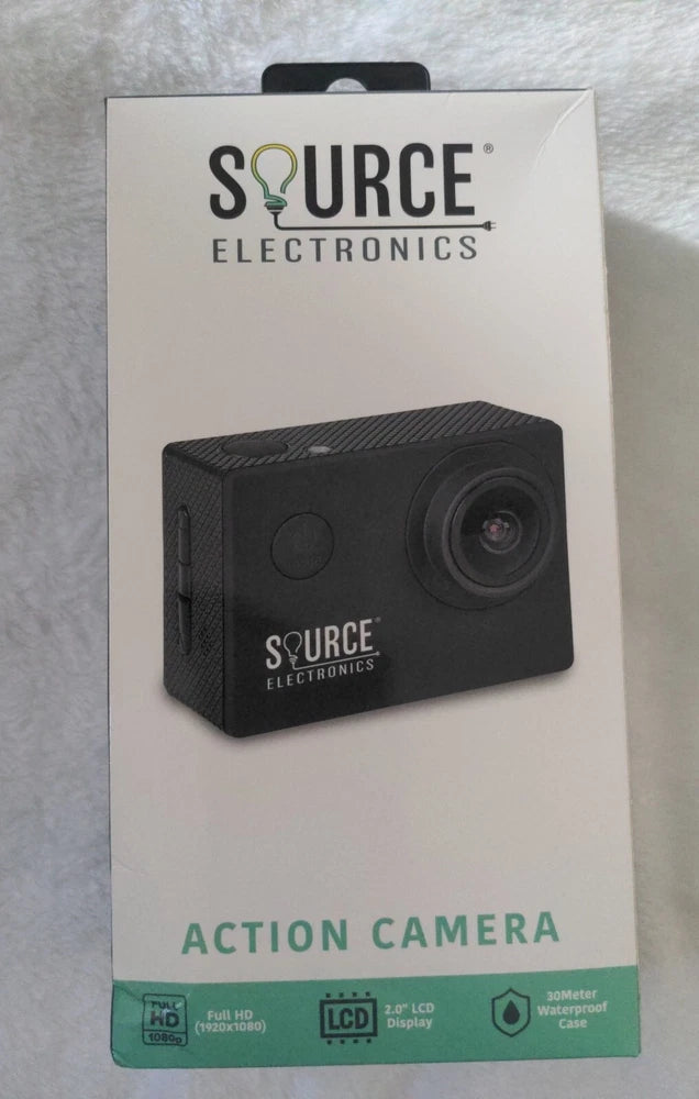 *NEW! SOURCE Electronics Full HD Action Camera 30 Meter Waterproof Case 120 view