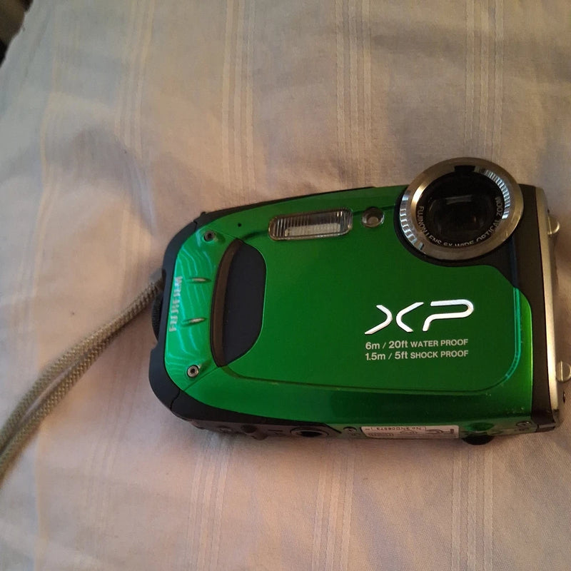 Fujifilm XP60 16.4MP Digital Camera Green, Waterproof, Battery Included, tested