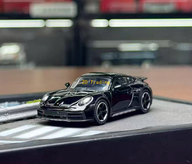 ZD Minigt 1:64 Black 911 Dakar Sports Model Diecast Metal Car BN