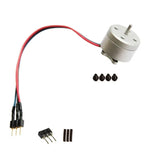 Micro brushless outrunner motor with red/black wires, connector plug and mounting hardware