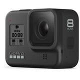 GoPro HERO8 action camera in black, with front lens and small status screen