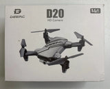 DEERC D20 Mini Drone for Kids with 720P HD FPV Camera Remote Control Silver, New