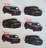A-TEAM STICKERS PACK LOT 6 WORLDWIDE ?? SHIPPING