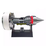 Trent 900 Engine Turbofan Blades Model Silver White Electric Aircraft Engine Toy Battery