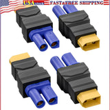 XT60 Male to EC5 Female Connector Adapter Wireless Converter 4PCS for RC FPV Converter