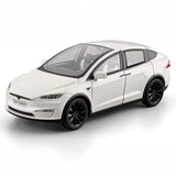 1:24 TESLA Model X Plaid Car Alloy Model Diecast with Sound  Light Kids Gift NEW