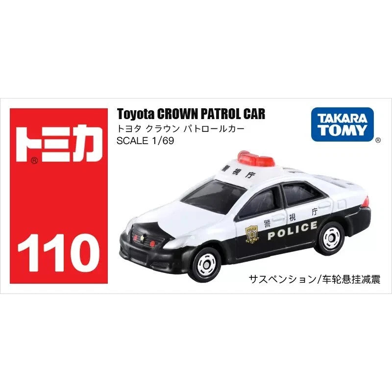 Takara Tomy Tomica 110 Toyota CROWN PATROL Police Car Metal Model Toy New in Box
