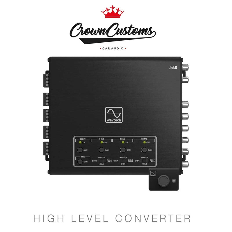 8 CHANNEL LINE OUT CONVERTER AUX INPUT SIGNAL SUMMING REMOTE CONTROL OEM UPGRADE