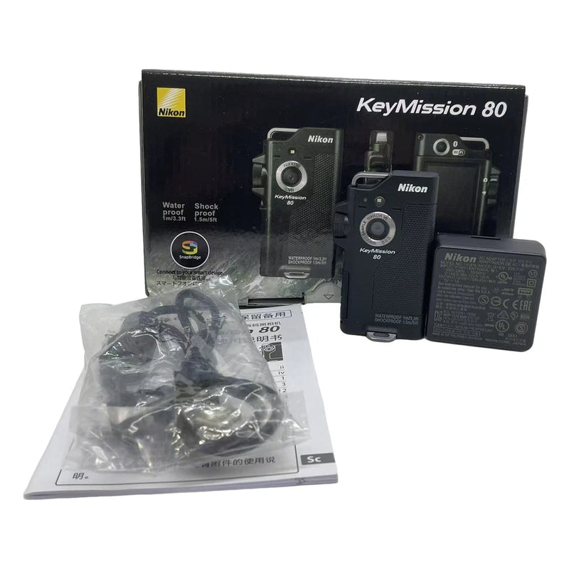 Excellent Nikon KeyMission 80 Wearable Waterproof Action Camera 12.35MP 1080p