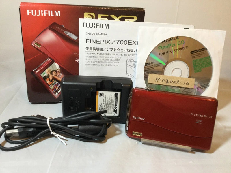 Fujifilm FinePix Z700 EXR 12.0MP Digital Camera Red From JAPAN