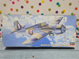 Hasegawa Martlet Mk.II 1/72 model plane kit box with Royal Navy aircraft artwork