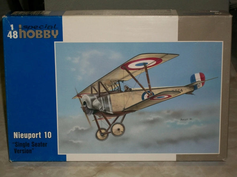 1:48 Nieuport 10 single seater model airplane kit in retail box