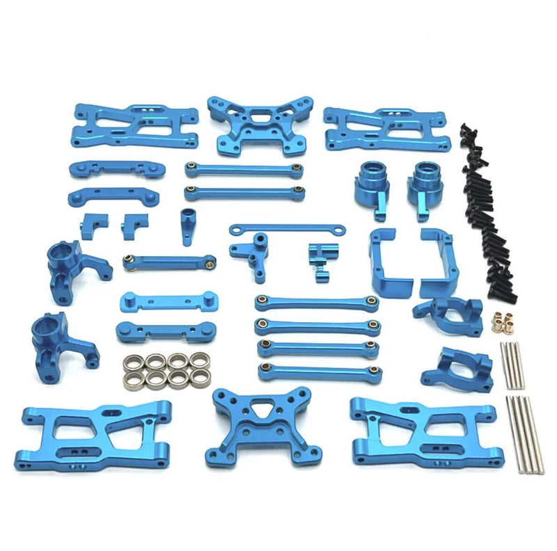 WLtoys 1/14 144016 144018 Off-road rc car Aluminum metal Upgraded Parts Blue New