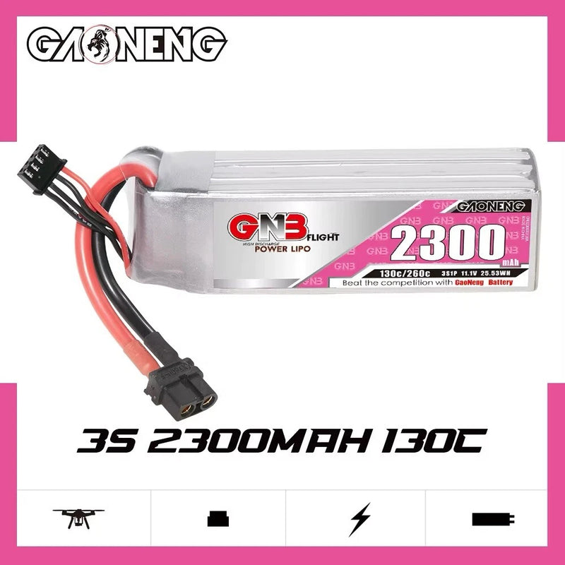 LiPo 3S 2300mAh 130C XT60 11.1V FPV Drone Plane Valiant Parkzone E4F Wildcat 3D