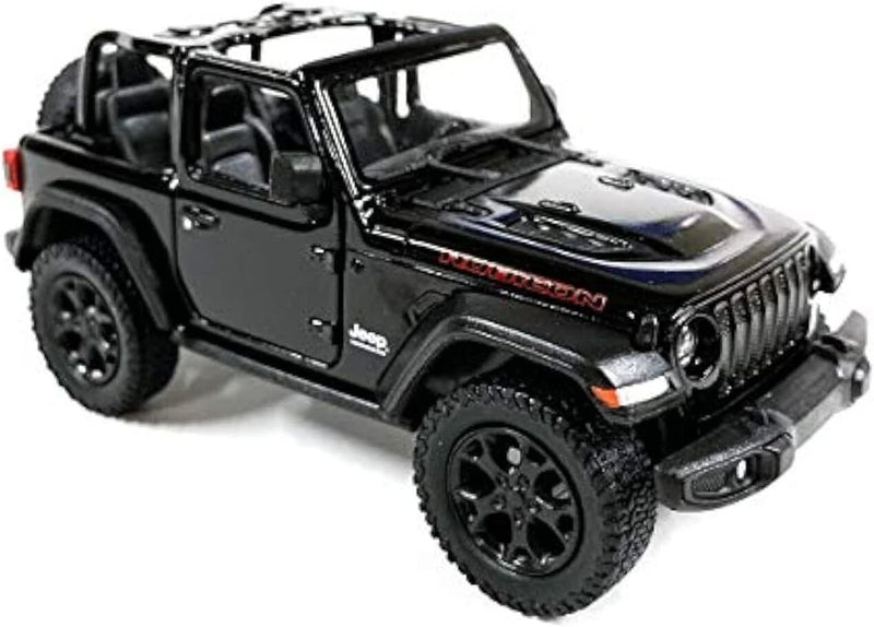 5" Kinsmart Jeep Wrangler Rubicon No Hard Top Diecast Model Toy Car 1:34 Black