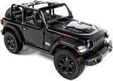 5" Kinsmart Jeep Wrangler Rubicon No Hard Top Diecast Model Toy Car 1:34 Black