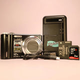 Panasonic Digital Camera Lumix DMC-TZ7 10.1MP Black Tested Full Set *Read*